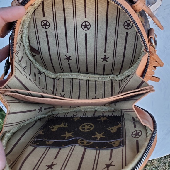 Montana West Signature Monogram Crossbody/Hip Bag - Picture 8 of 8